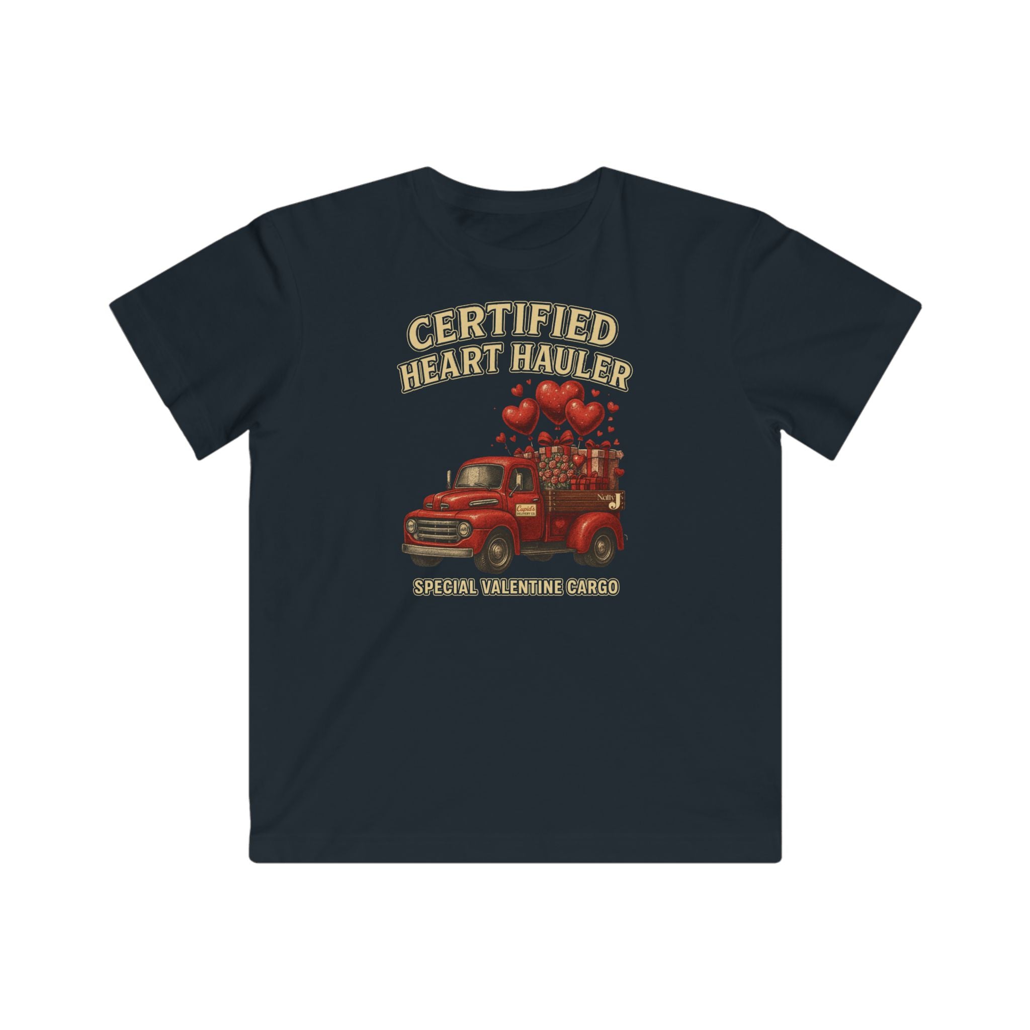 Certified Heart Hauler Youth Valentine T-Shirt – Cute Kids Valentine Graphic Tee