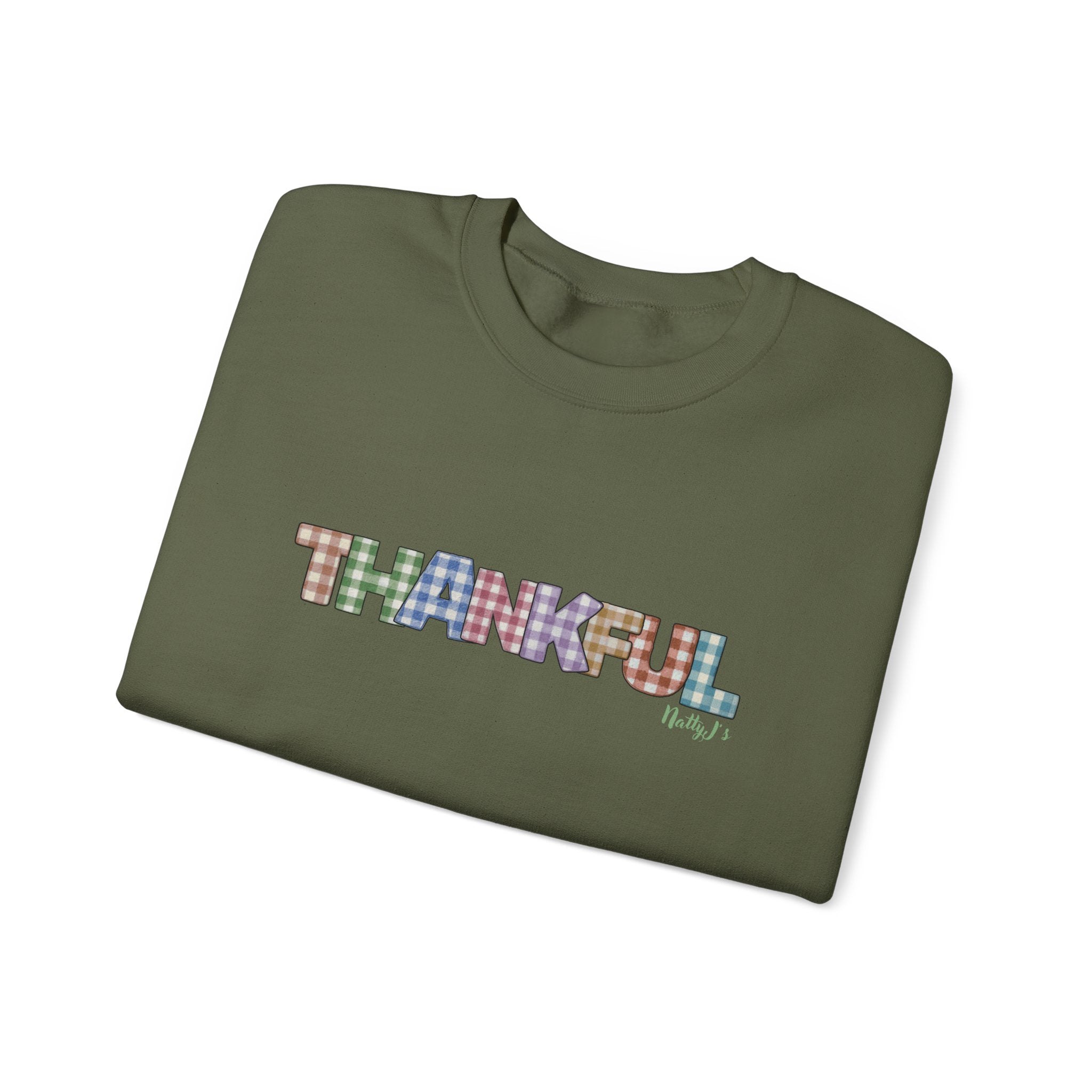Thankful Crewneck Sweatshirt for Fall, Cozy Unisex Pullover, Great for Thanksgiving, Gift for Friends, Seasonal Fashion
