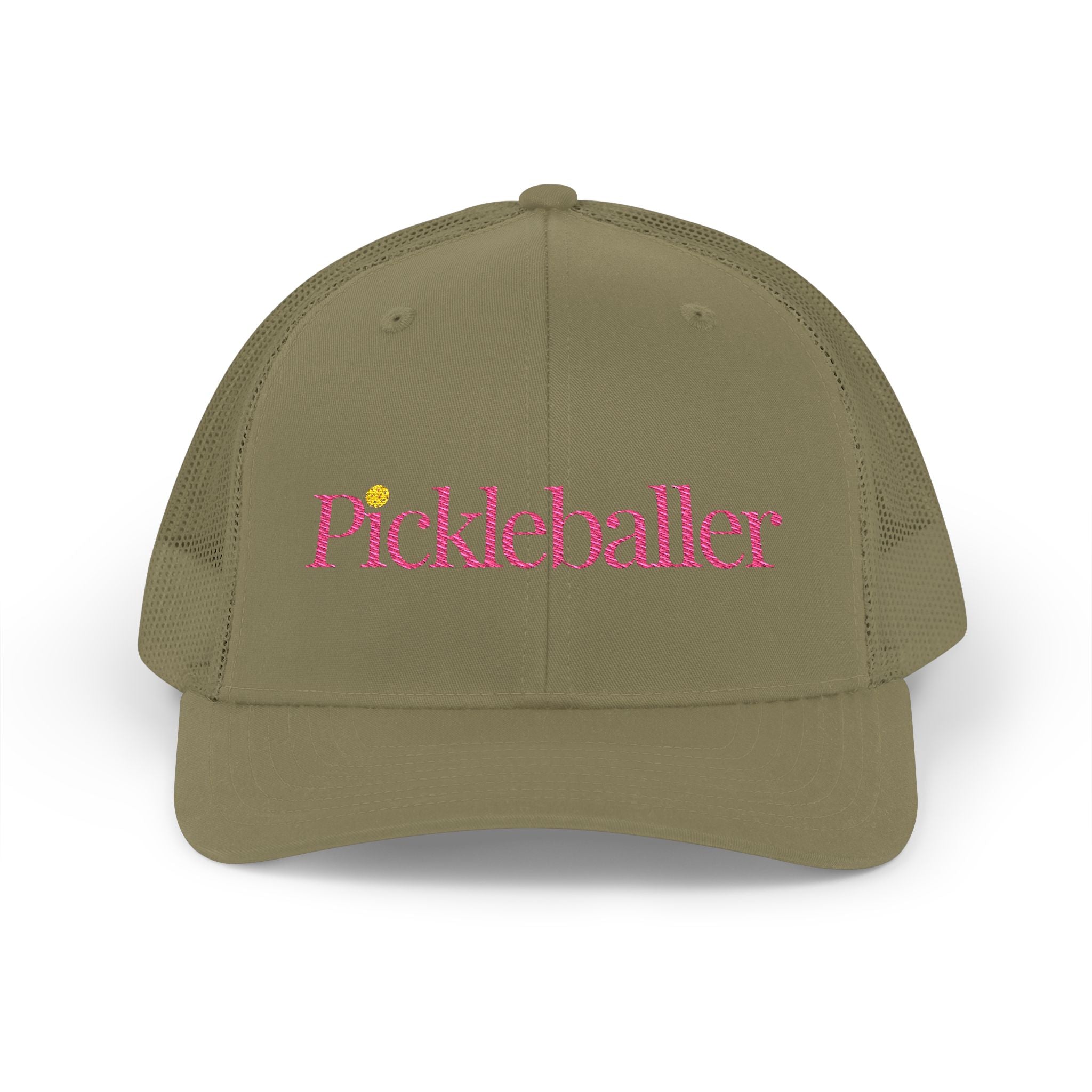 "Pickleballer" Embroidered Richardson Snapback Trucker Cap - Casual Sport Hat, Outdoor Activities, Gift for Pickleball Fans, Summer Getaway, Emojis