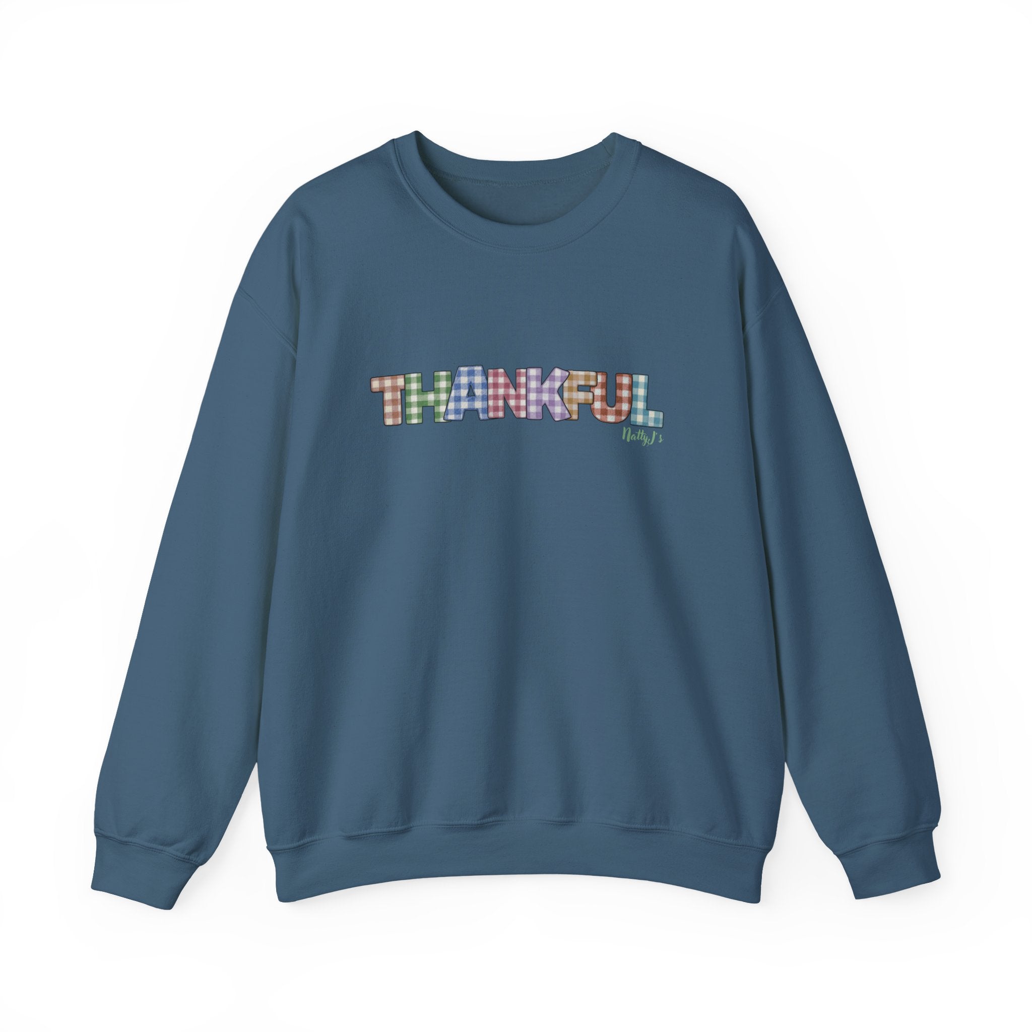 Thankful Crewneck Sweatshirt for Fall, Cozy Unisex Pullover, Great for Thanksgiving, Gift for Friends, Seasonal Fashion