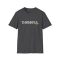 Thankful Unisex Softstyle T-Shirt, Cozy Gratitude Tee, Minimalist Fashion Shirt, Thanksgiving Apparel, Everyday Wear