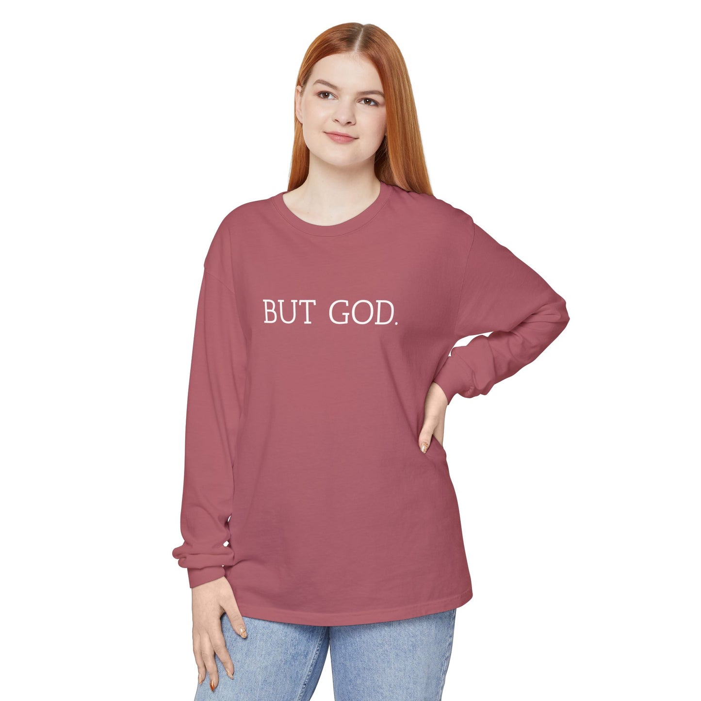 Garment-Dyed Long Sleeve Tee - Faith-Inspired Design, Comfortable Casual Wear, Perfect for Everyday & Gift Giving, Religious Apparel, [...]