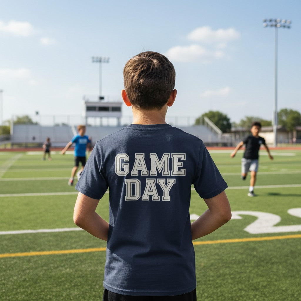Kids "Game Day" Tee - Soft style Cotton Shirt for Young Fans