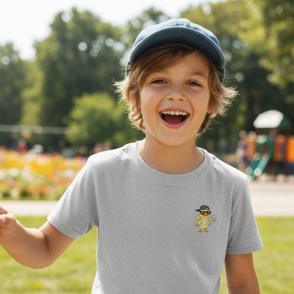 Silence Is Golden Duct Tape Is Silver Youth Shirt | Funny Duck Graphic Tee for Boys | Sarcastic Kids Graphic T-Shirt