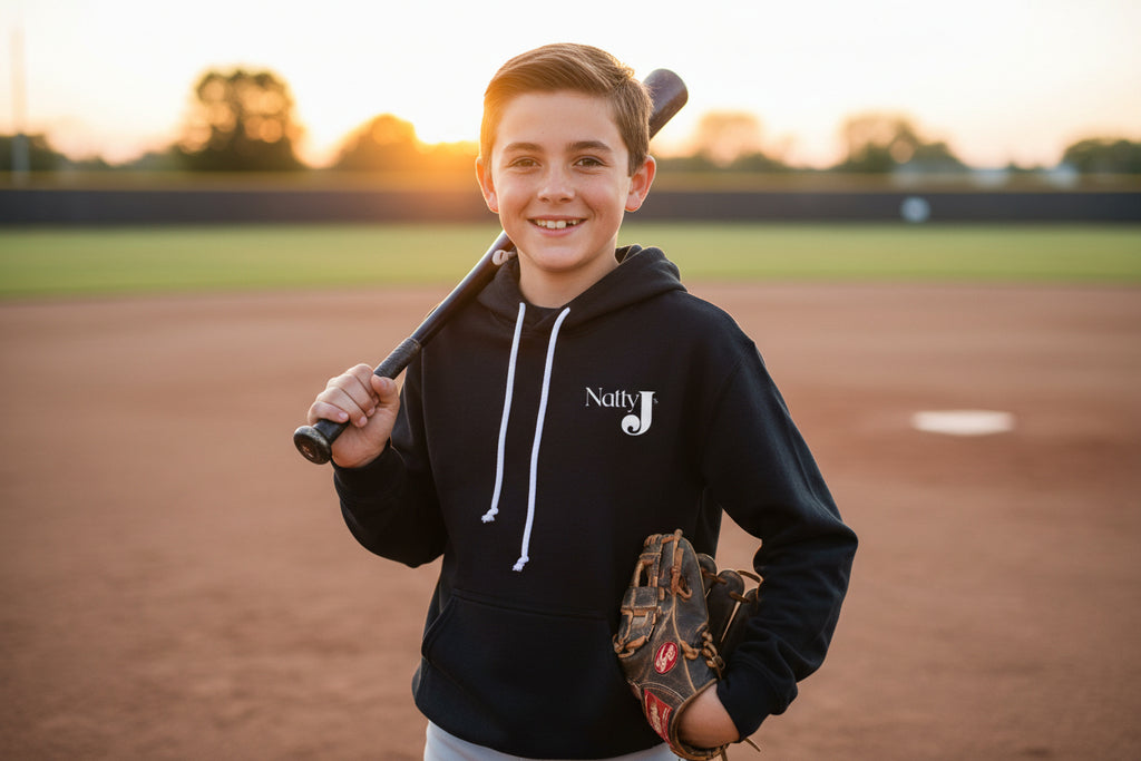 Respect the Drip Youth Baseball Hoodie – Cool Drip Baseball Graphic Hoodie for Boys | Game Day Youth Baseball Sweatshirt