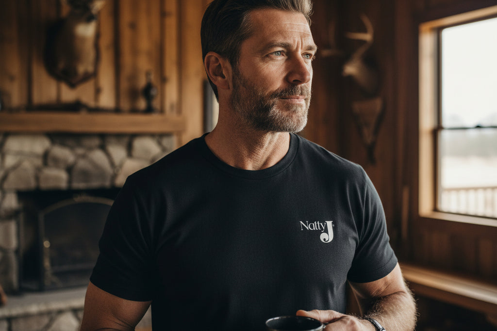 Camo Keeps Me Hidden Hunting T-Shirt – Deer Graphic Outdoor Tee | Natty J’s Men’s Apparel