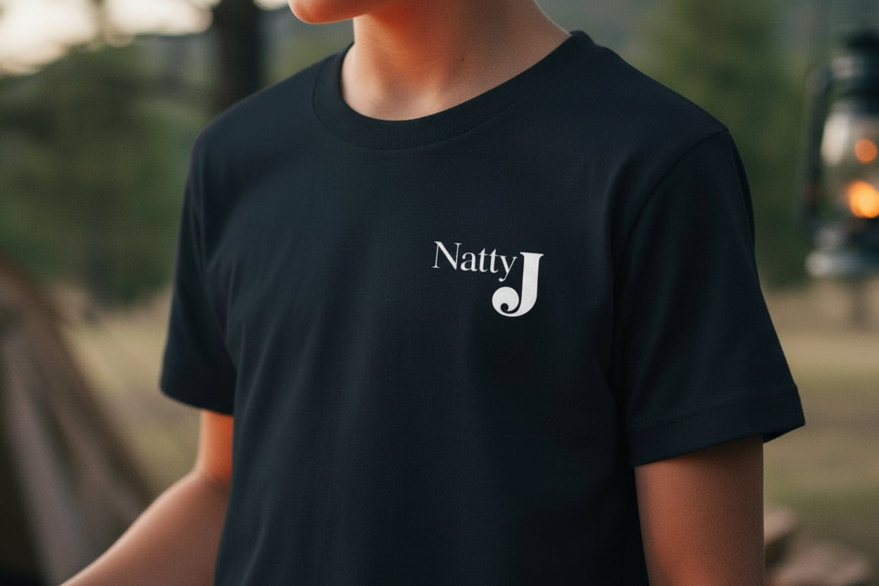 Youth Camo Keeps Me Hidden Long Sleeve Shirt – Deer Hunting Graphic Long Sleeve Tee | Natty J’s