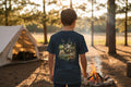 Youth Camo Keeps Me Hidden Long Sleeve Shirt – Deer Hunting Graphic Long Sleeve Tee | Natty J’s