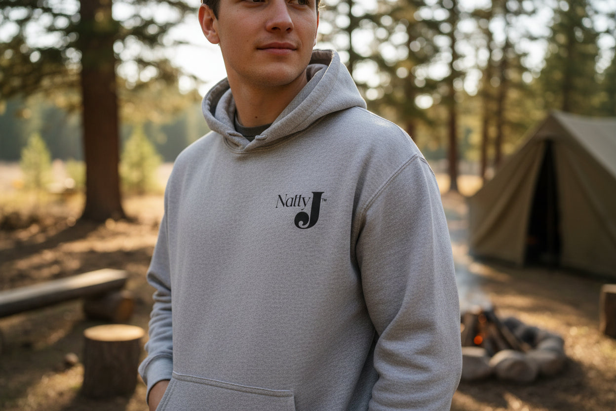 Youth Camo Keeps Me Hidden Hoodie – Deer Hunting Graphic Hoodie for Kids | Natty J’s Outdoor Apparel