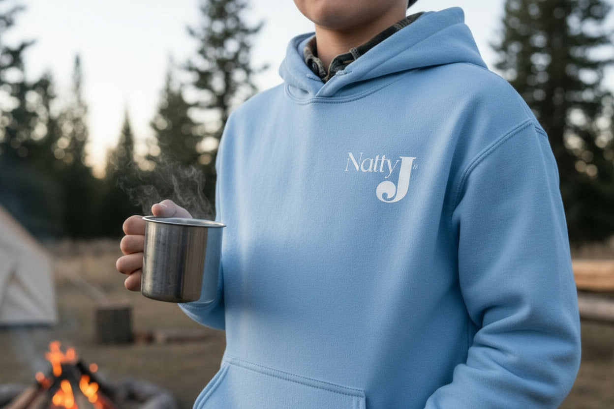 Youth Camo Keeps Me Hidden Hoodie – Deer Hunting Graphic Hoodie for Kids | Natty J’s Outdoor Apparel