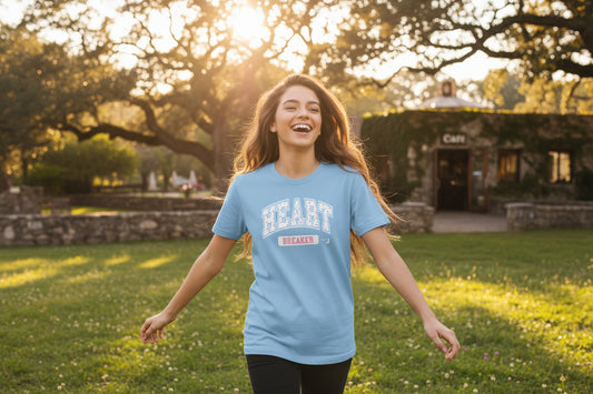Heart Breaker Graphic T-Shirt – Cute Youth & Tween Statement Tee | Everyday Casual Style