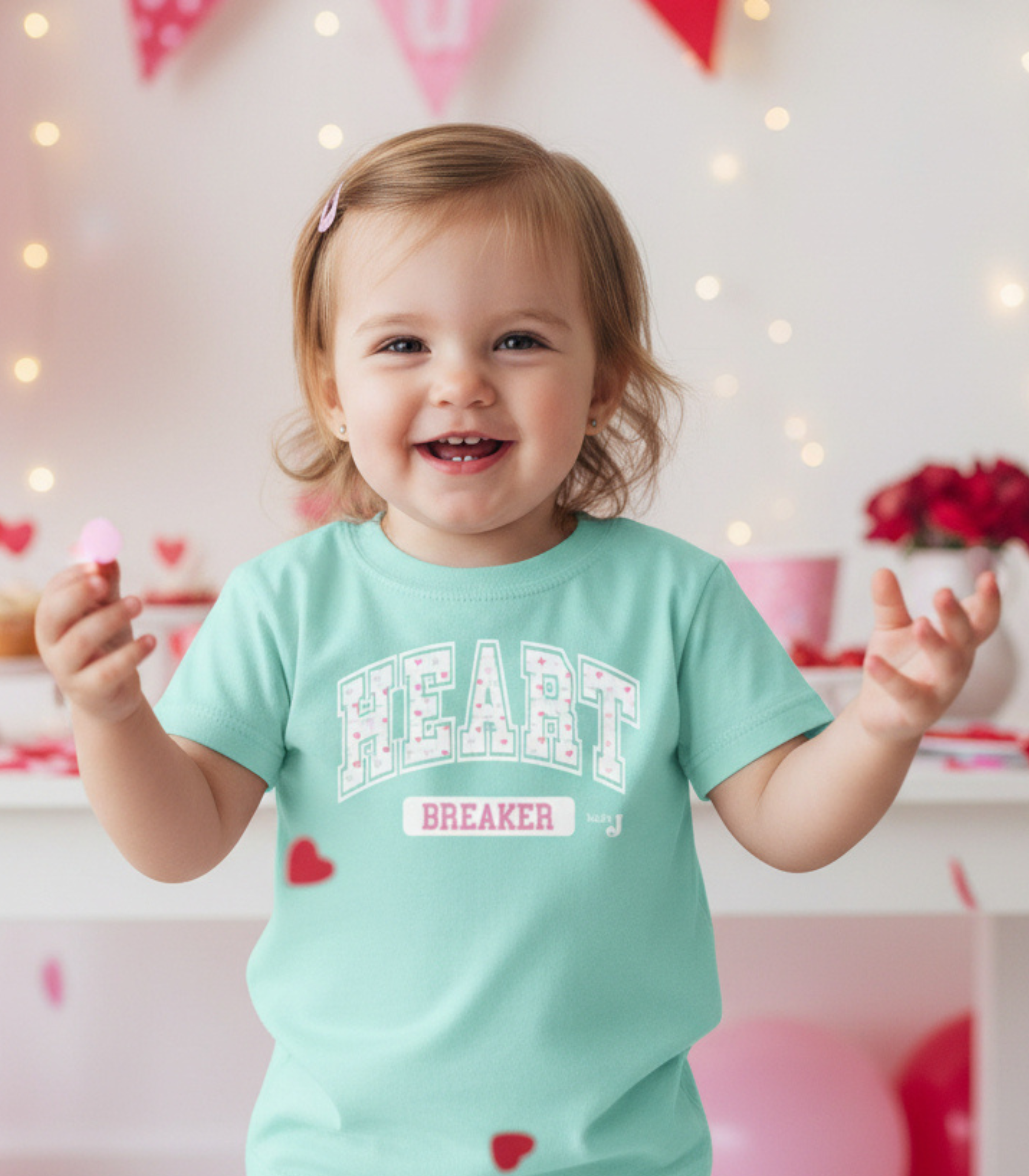 Heart Breaker Toddler Valentine T-Shirt – Cute Valentine Graphic Tee for Toddlers