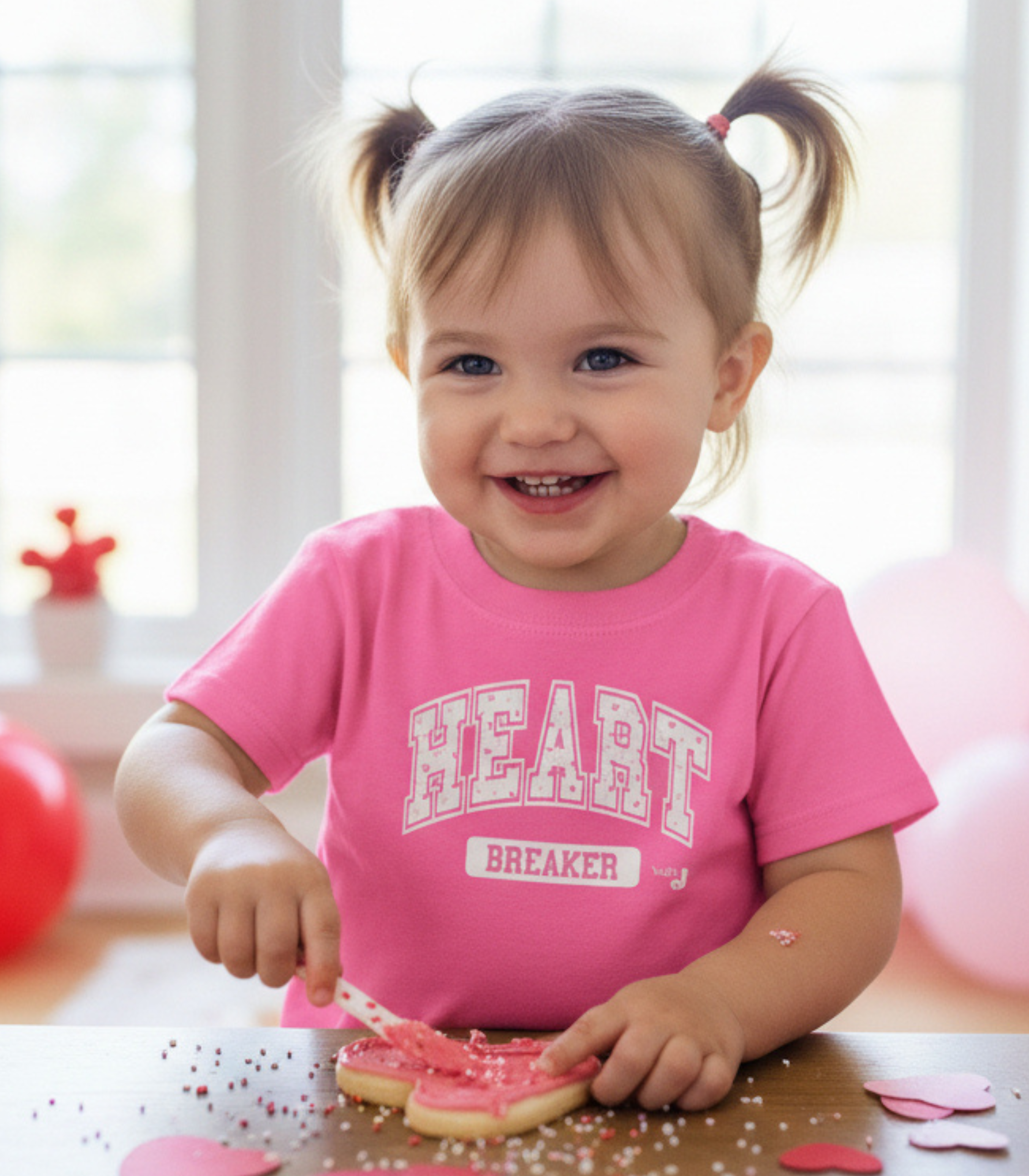 Heart Breaker Toddler Valentine T-Shirt – Cute Valentine Graphic Tee for Toddlers