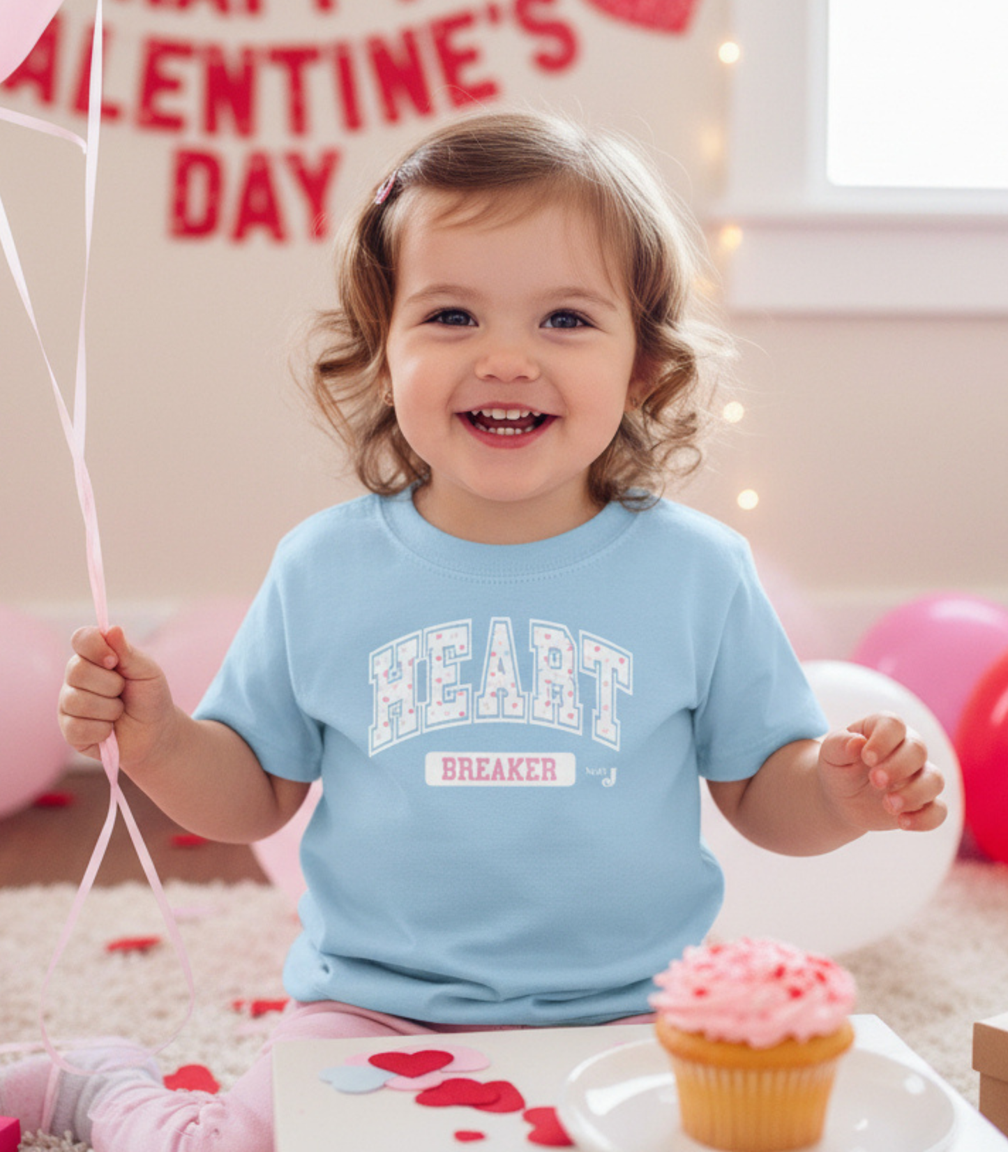 Heart Breaker Toddler Valentine T-Shirt – Cute Valentine Graphic Tee for Toddlers