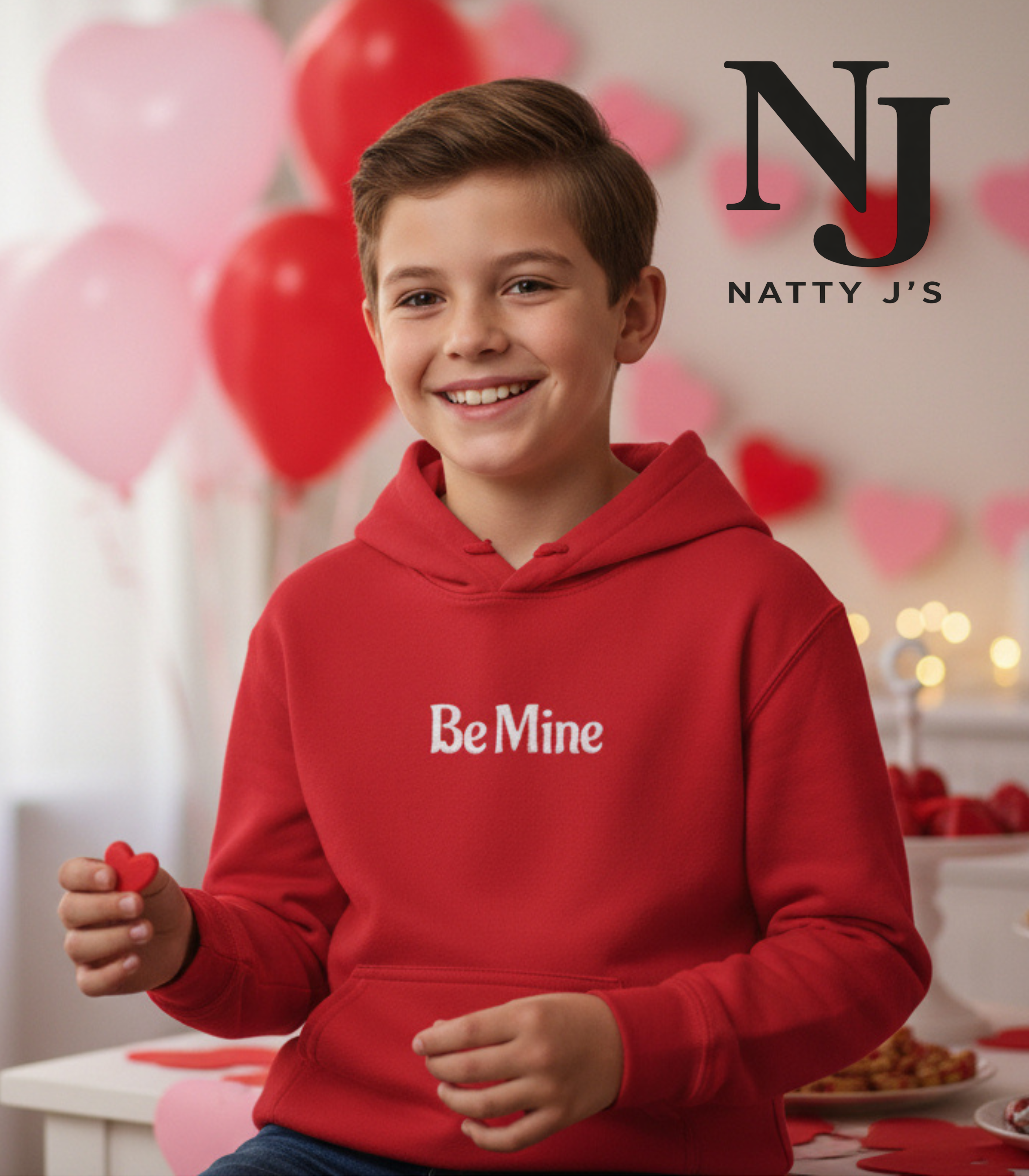 Be Mine Youth Hoodie – Valentine’s Day Hoodie for Boys & Girls, Kids Valentine Sweatshirt, Cozy Valentine Outfit for Kids