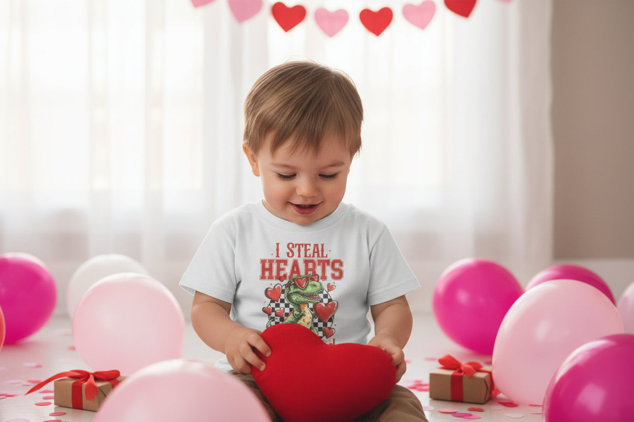 I Steal Hearts Toddler Valentine T-shirt