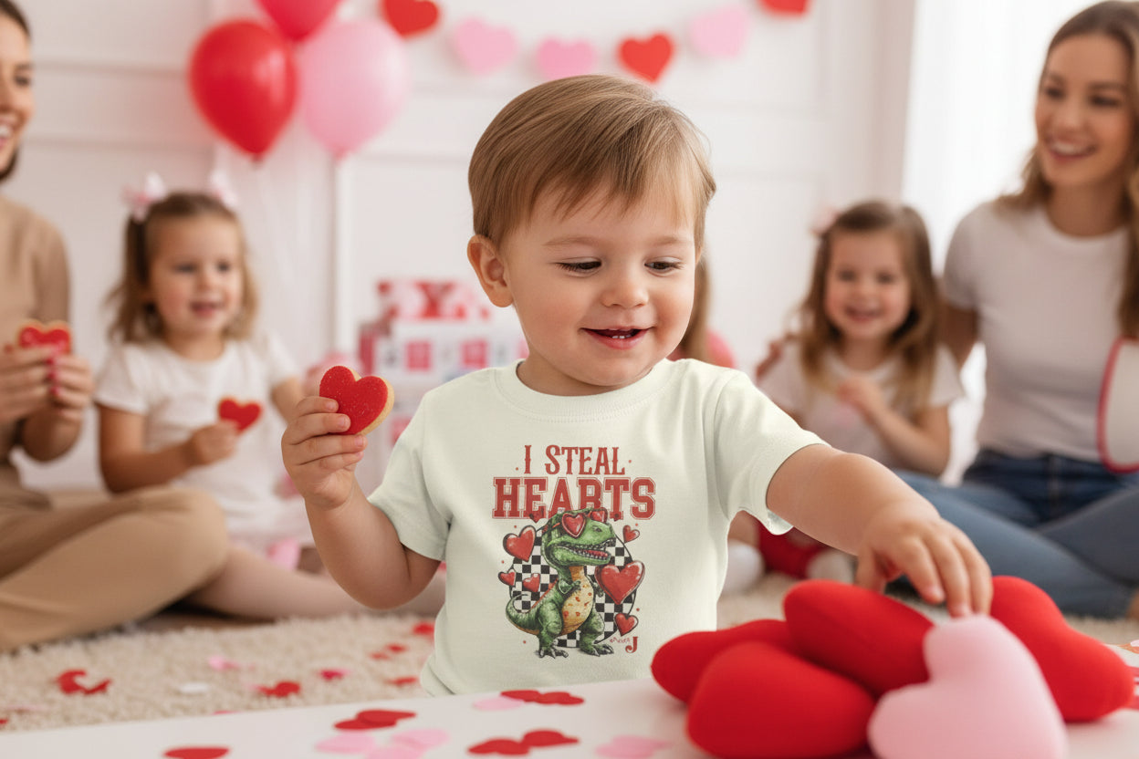 I Steal Hearts Toddler Valentine T-shirt
