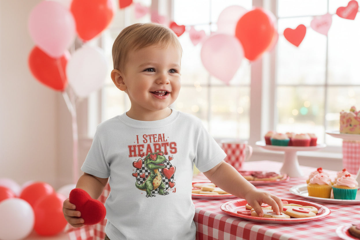 I Steal Hearts Toddler Valentine T-shirt