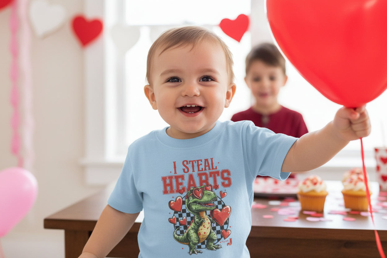 I Steal Hearts Toddler Valentine T-shirt