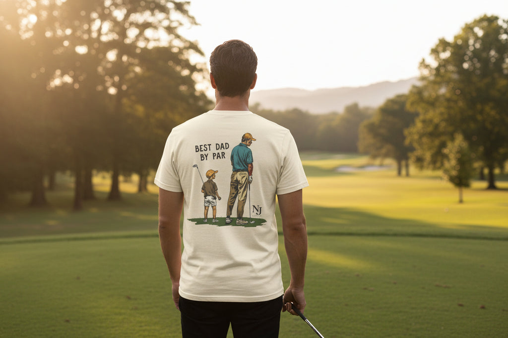 Best Dad By Par Golf Shirt – Father’s Day Golf T-Shirt for Dad, Dad & Son Golf Shirt, Funny Golf Dad Tee, Natty J’s Fathers Day Shirt