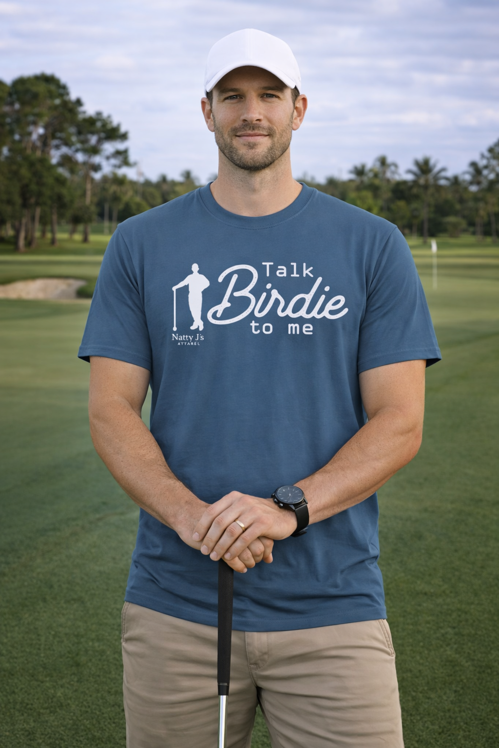 Natty J’s Apparel Talk Birdie to Me T-Shirt Front