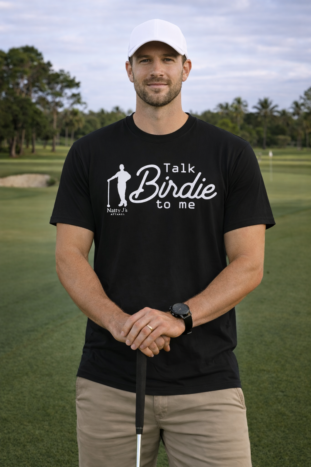 Natty J’s Apparel Talk Birdie to Me T-Shirt Front