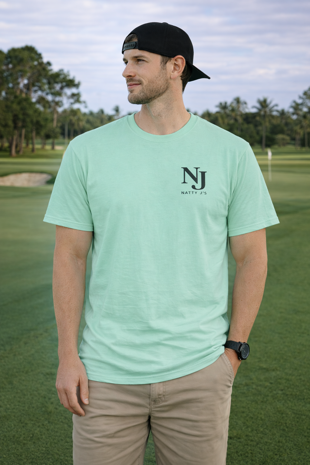Natty J’s Apparel Men’s Let’s Par Tee Golf T-Shirt