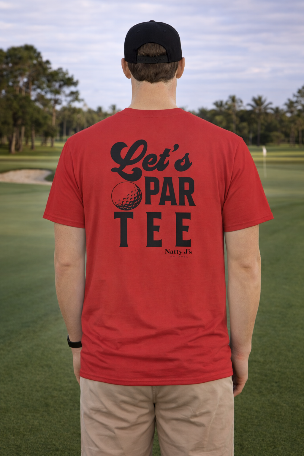Natty J’s Apparel Men’s Let’s Par Tee Golf T-Shirt