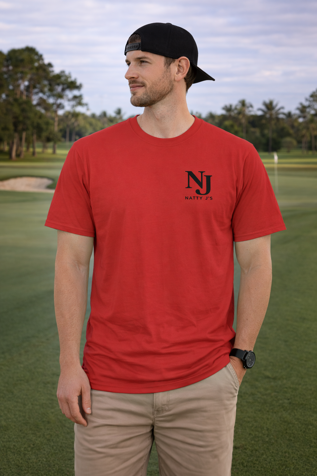 Natty J’s Apparel Men’s Let’s Par Tee Golf T-Shirt
