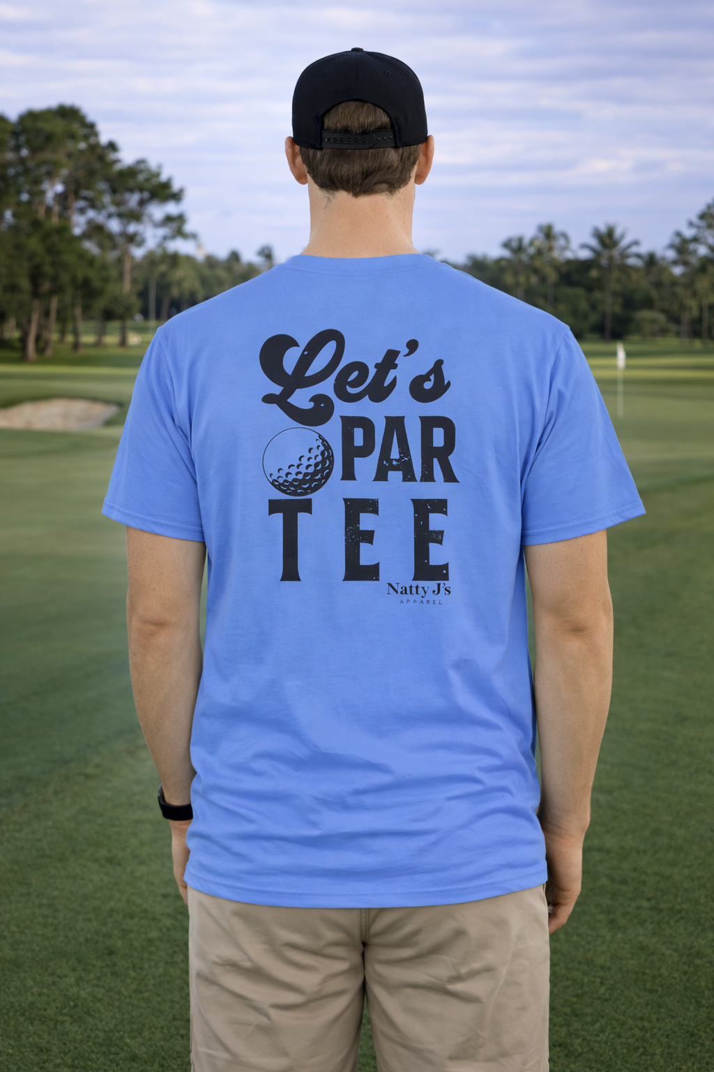 Natty J’s Apparel Men’s Let’s Par Tee Golf T-Shirt