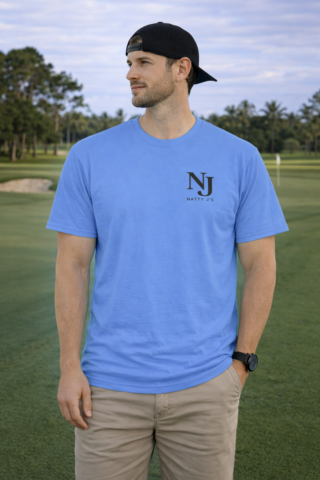 Natty J’s Apparel Men’s Let’s Par Tee Golf T-Shirt