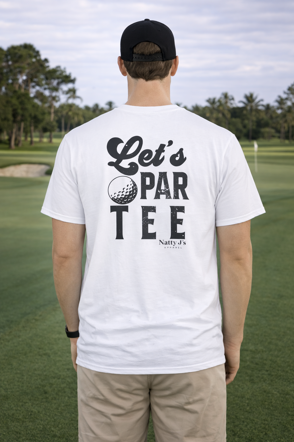 Natty J’s Apparel Men’s Let’s Par Tee Golf T-Shirt