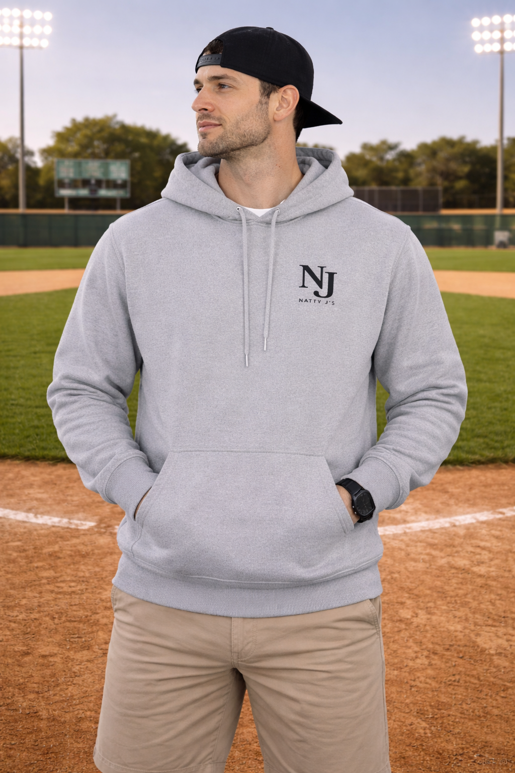 Respect the Drip Baseball Hoodie for Men – Patriotic Red White Blue Baseball Drip Graphic Hoodie | USA Sports Fan Pullover