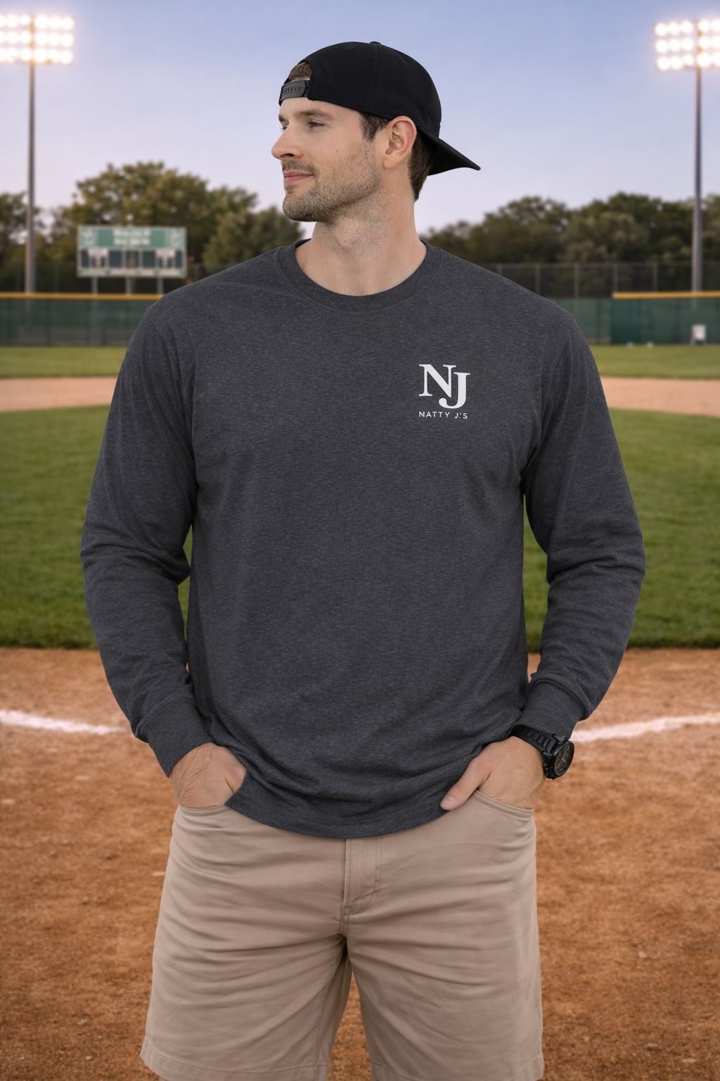Baseball 2026 Long Sleeve Shirt – Vintage Baseball Graphic Long Sleeve Tee | Natty J’s Apparel