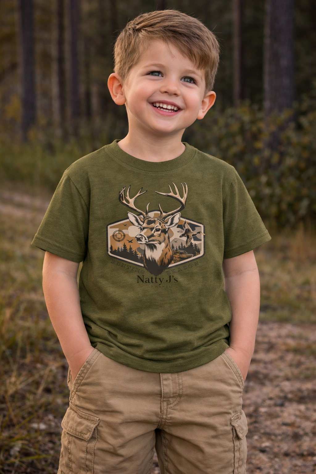 Natty J’s Apparel Toddler Hunting Season Deer T-Shirt