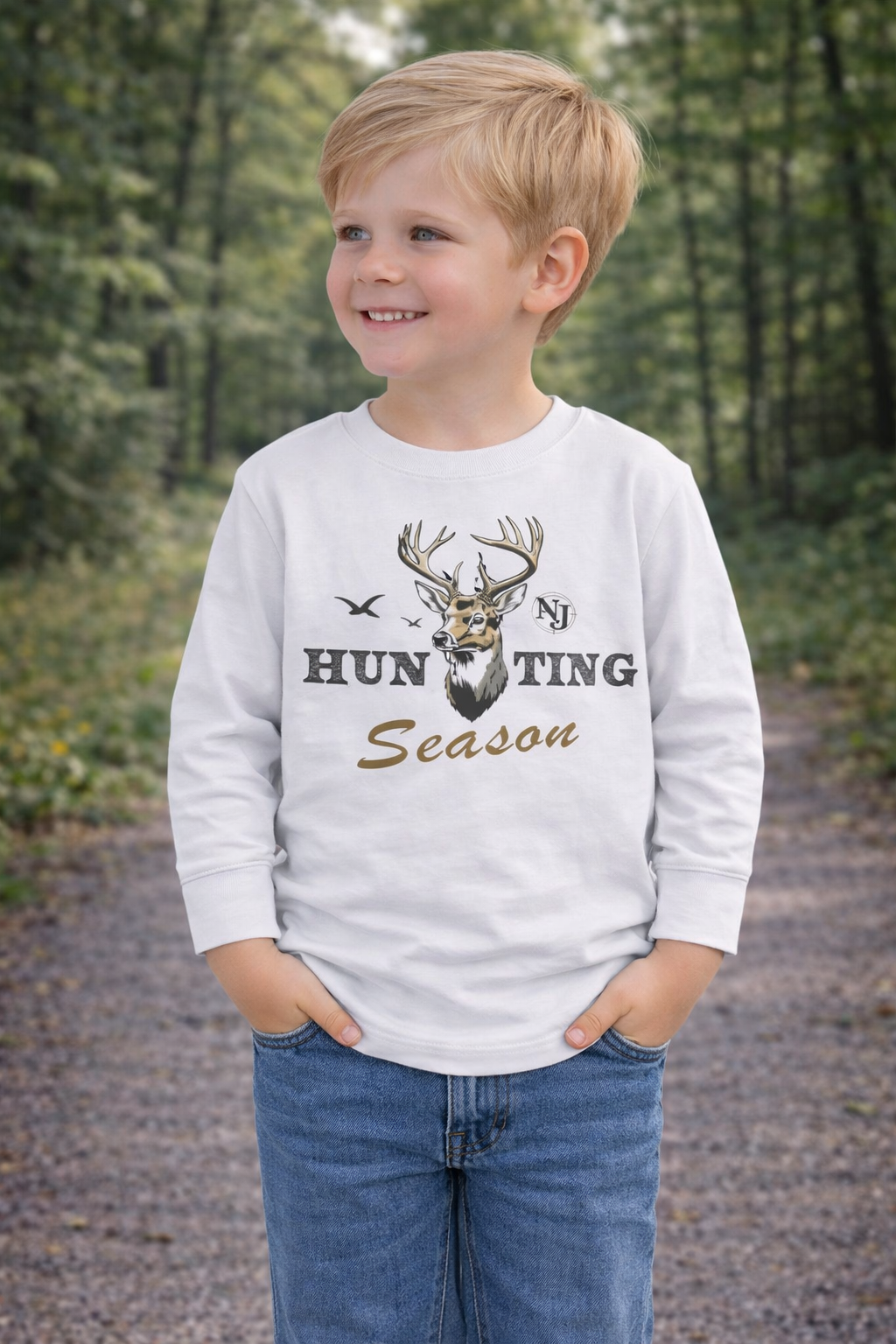 Natty J’s Apparel Toddler Hunting Season Long Sleeve T-Shirt
