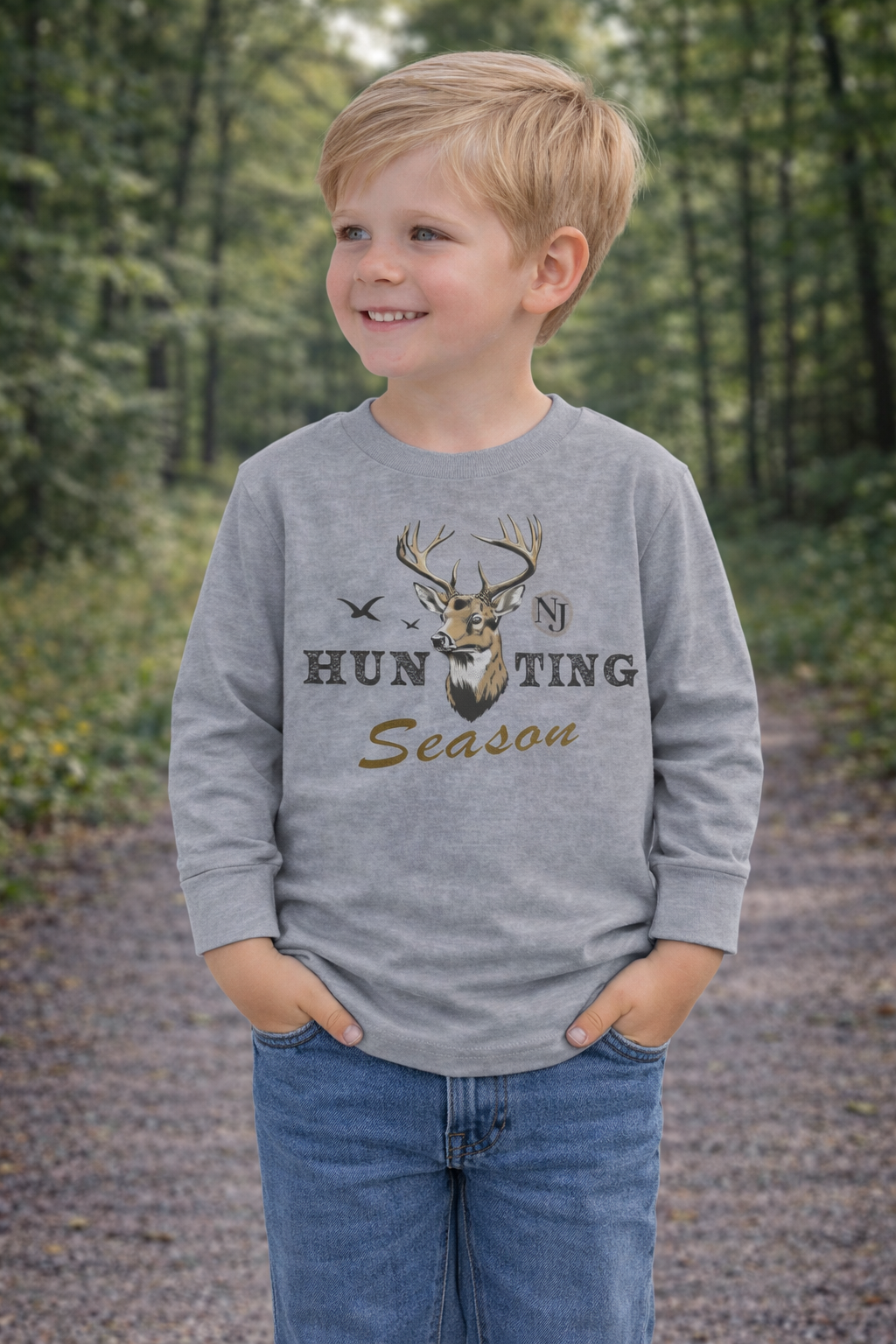 Natty J’s Apparel Toddler Hunting Season Long Sleeve T-Shirt