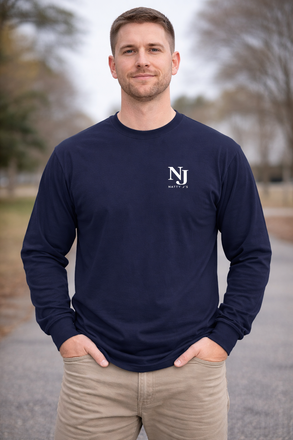 Natty J's Apparel Freedom Eagle Men's Long Sleeve T-shirt