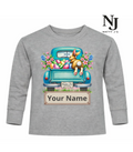 Natty J's Apparel Easter Customizable Toddler Long Sleeve Tee