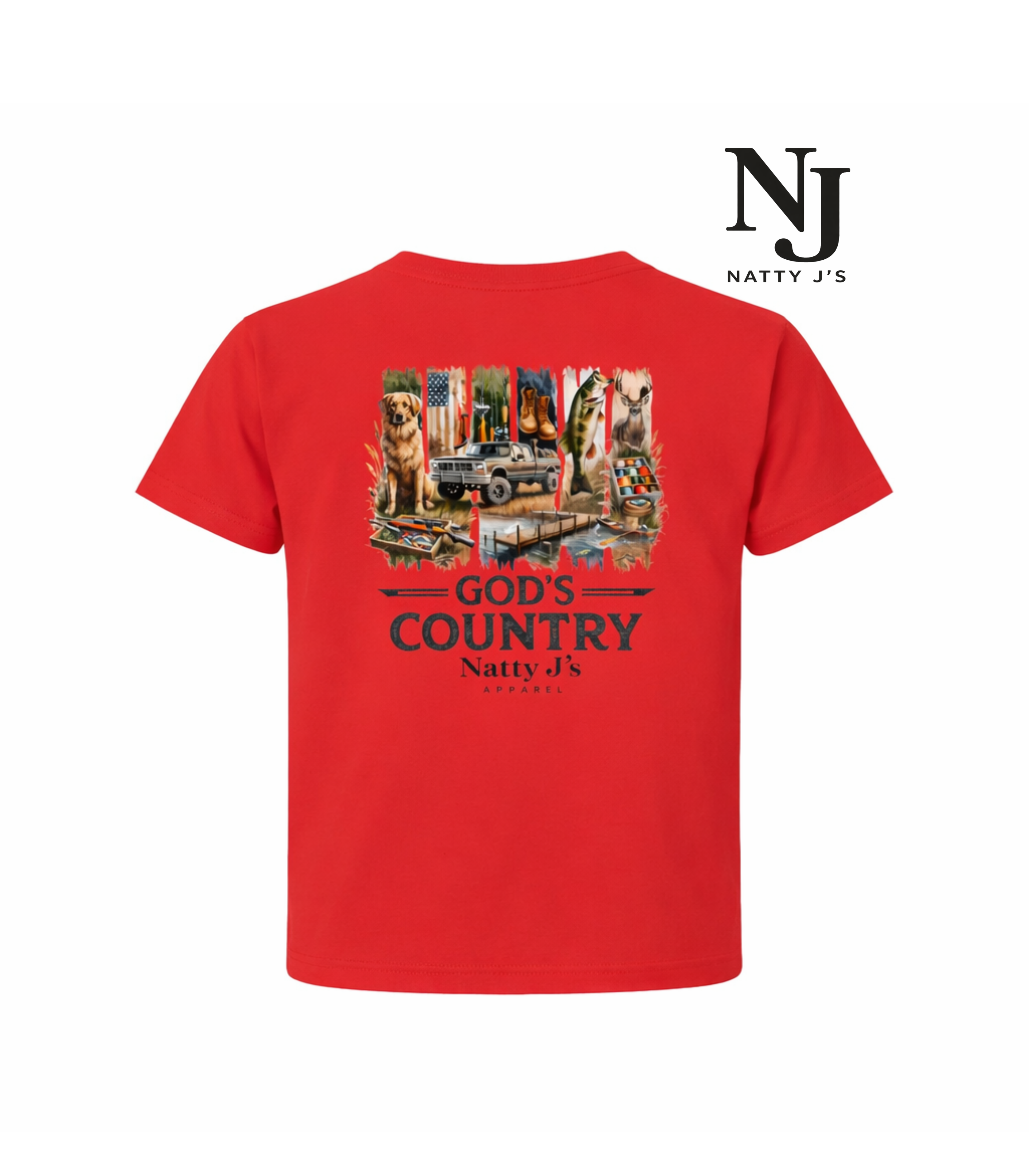 Natty J's Apparel God's Country Youth Tee