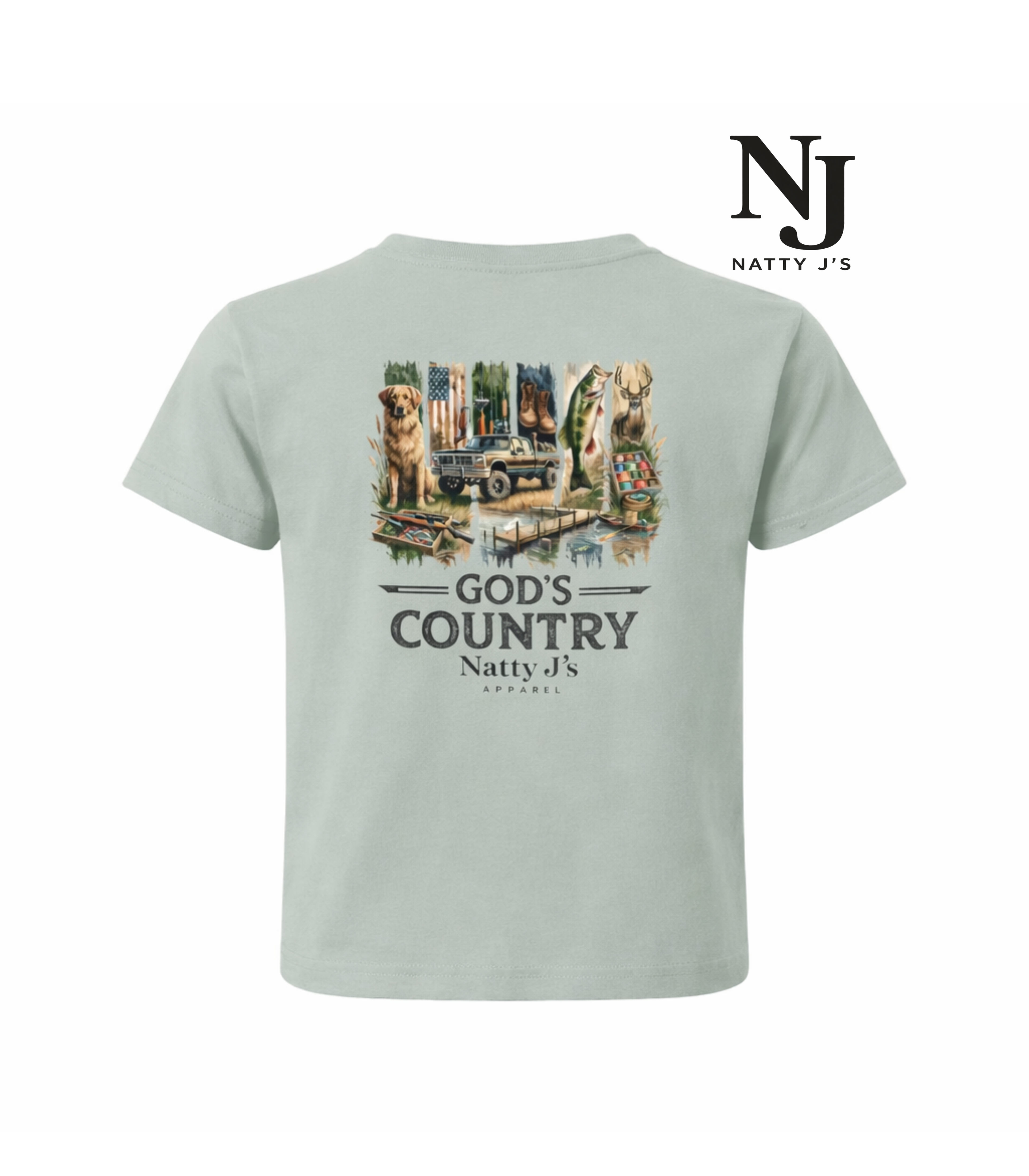 Natty J's Apparel God's Country Youth Tee
