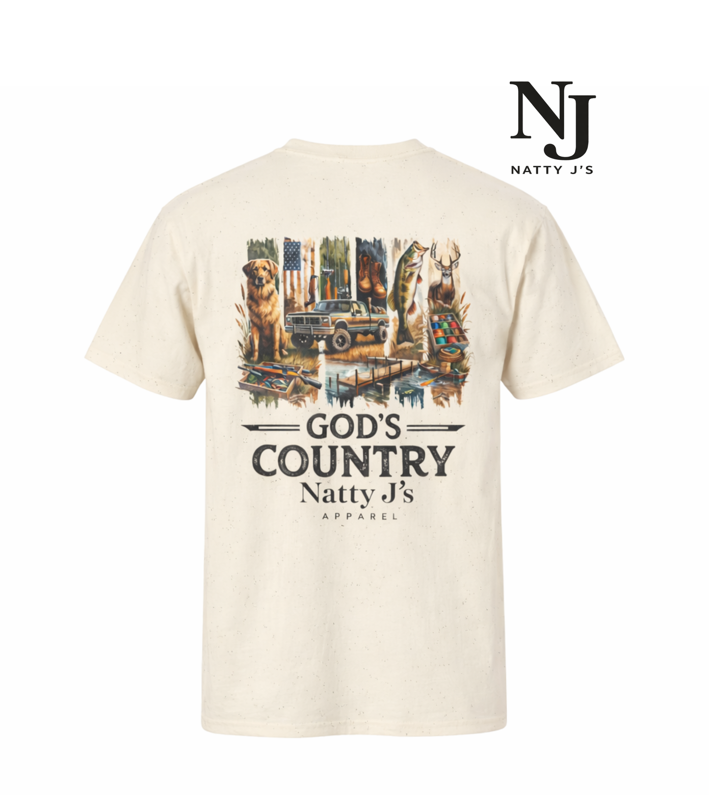 Natty J's Apparel God’s Country Men's Graphic T-Shirt