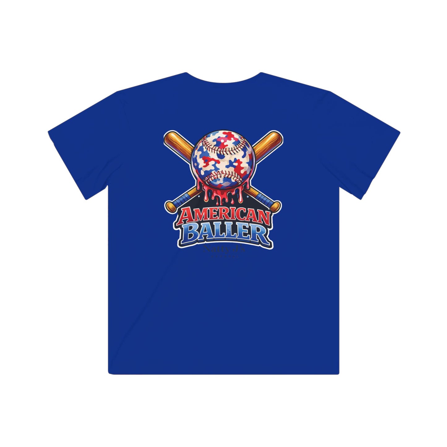 Natty J's Apparel American Baller Baseball Graphic Youth T-Shirt
