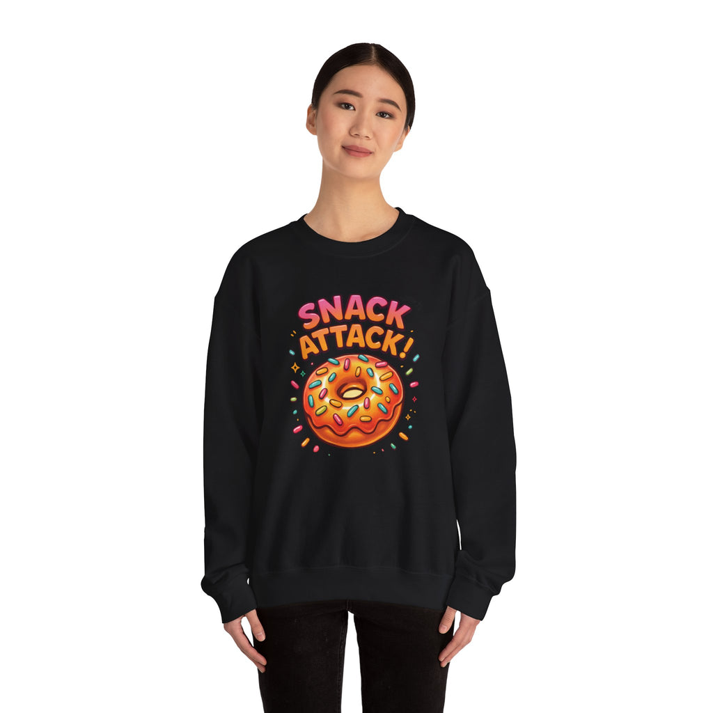 Snack Attack Donut Sprinkles Colorful Unisex Heavy Blend™ Crewneck Sweatshirt
