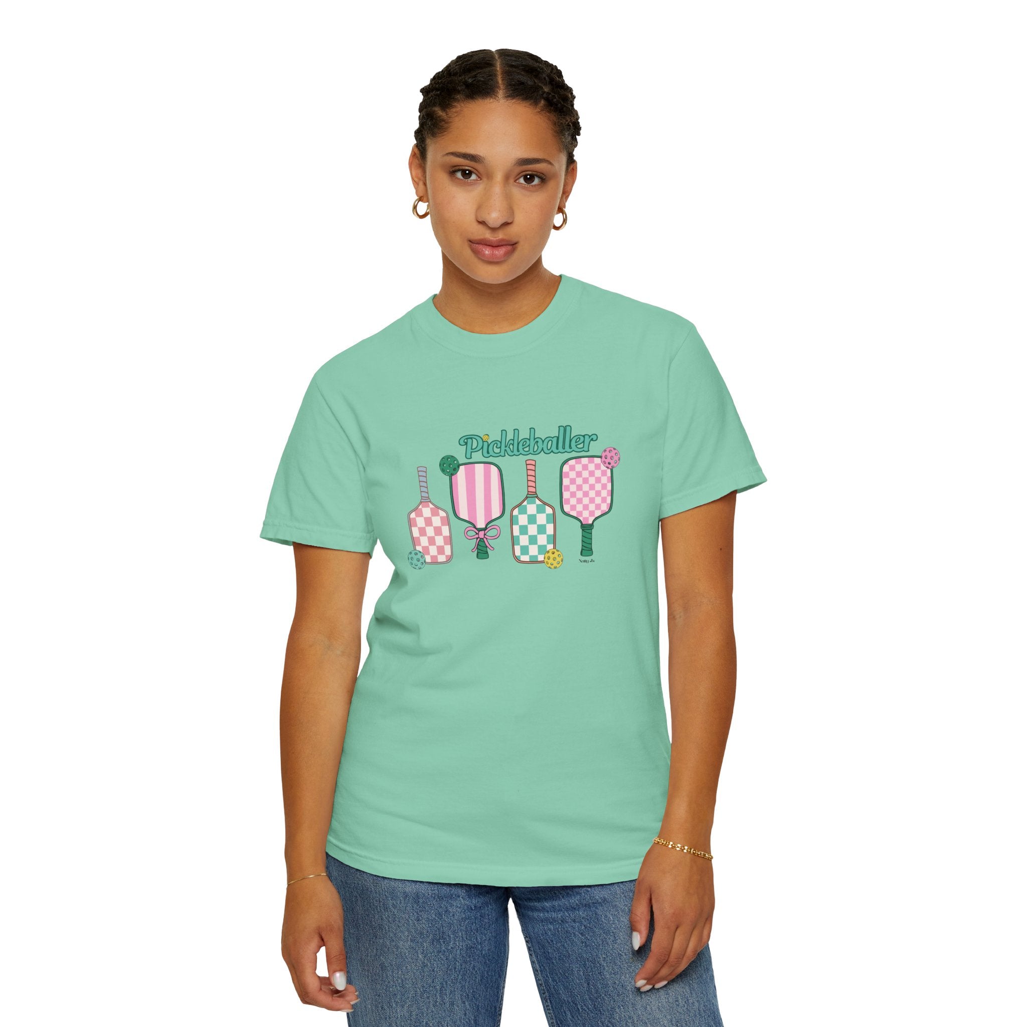 Outlined Pickleballer T-Shirt