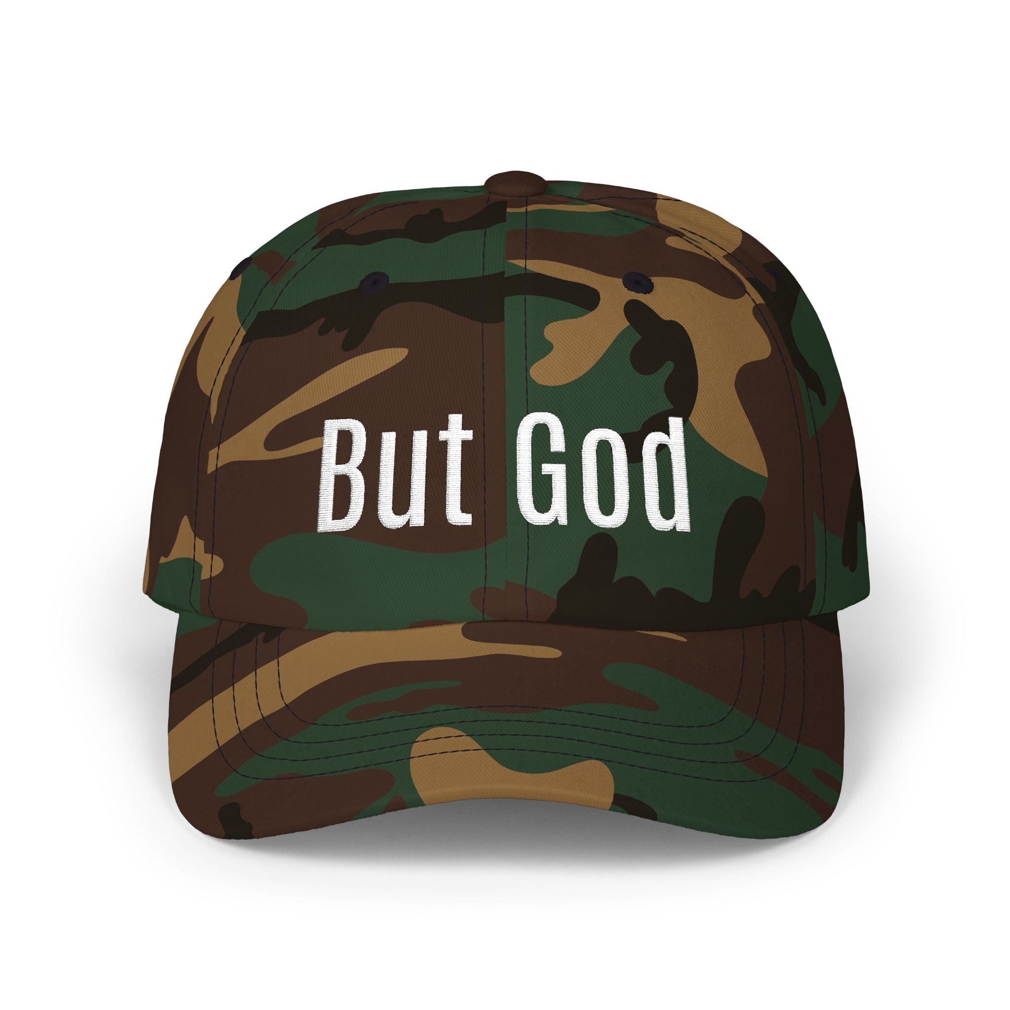 "But God" Embroidered Low Profile Baseball Cap - Casual Hat for Every Day