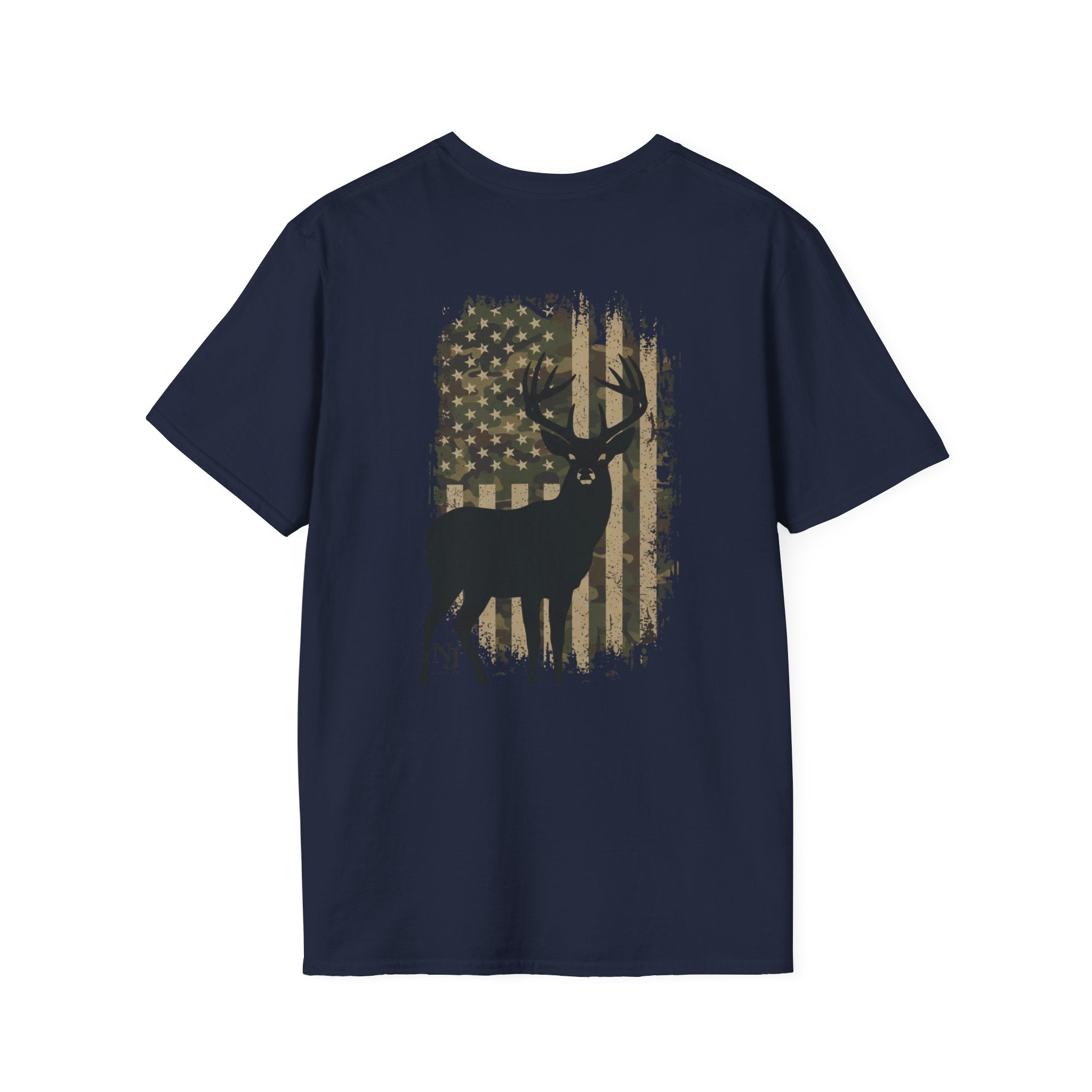 Natty J’s Apparel Men’s Camo Flag T-Shirt