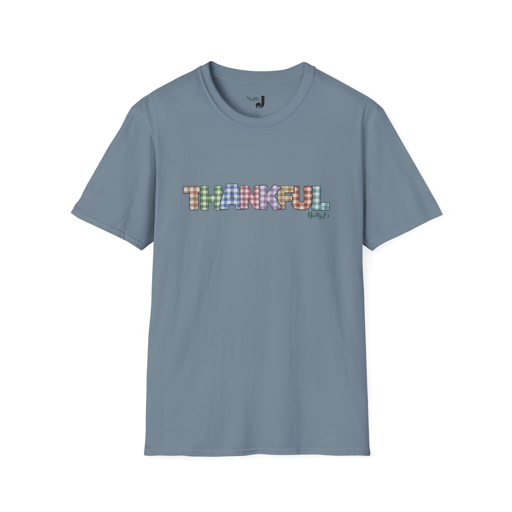 Thankful Unisex Softstyle T-Shirt, Cozy Gratitude Tee, Minimalist Fashion Shirt, Thanksgiving Apparel, Everyday Wear