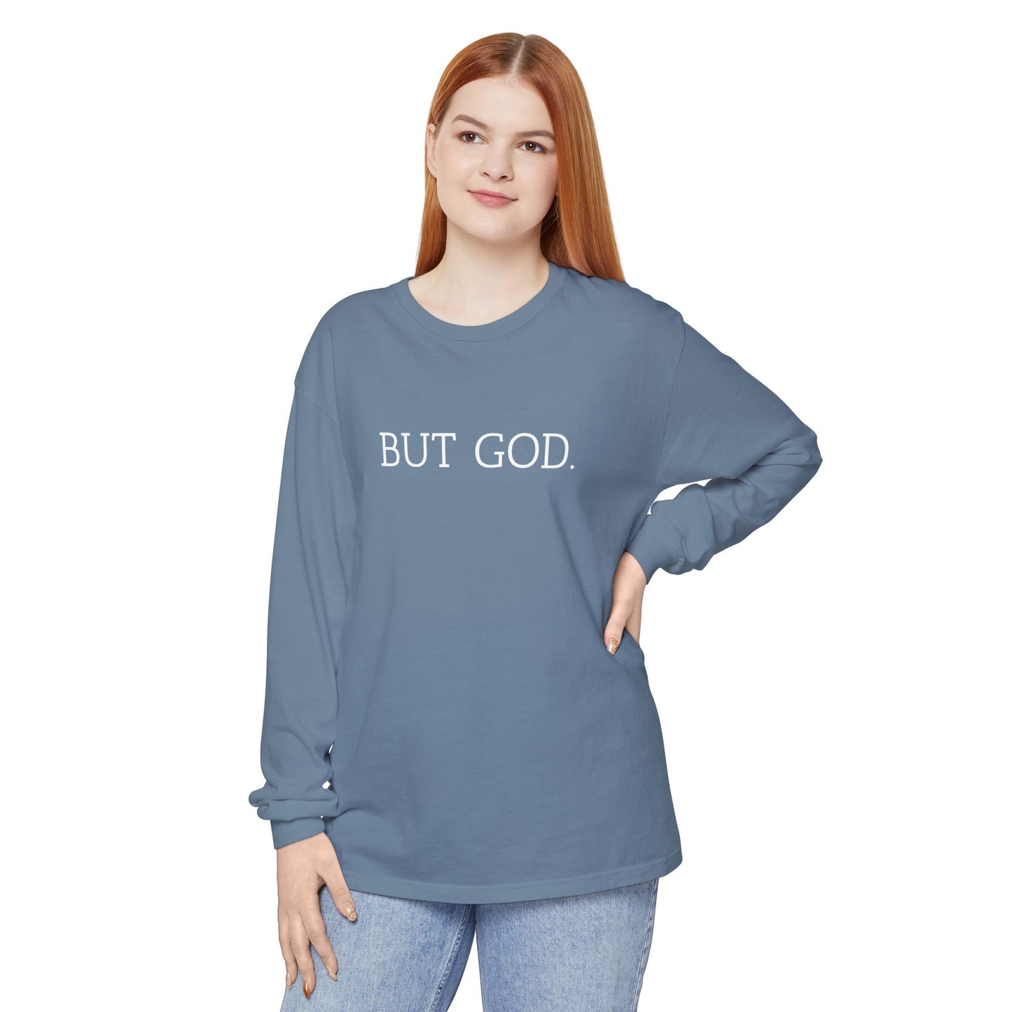 Garment-Dyed Long Sleeve Tee - Faith-Inspired Design, Comfortable Casual Wear, Perfect for Everyday & Gift Giving, Religious Apparel, [...]