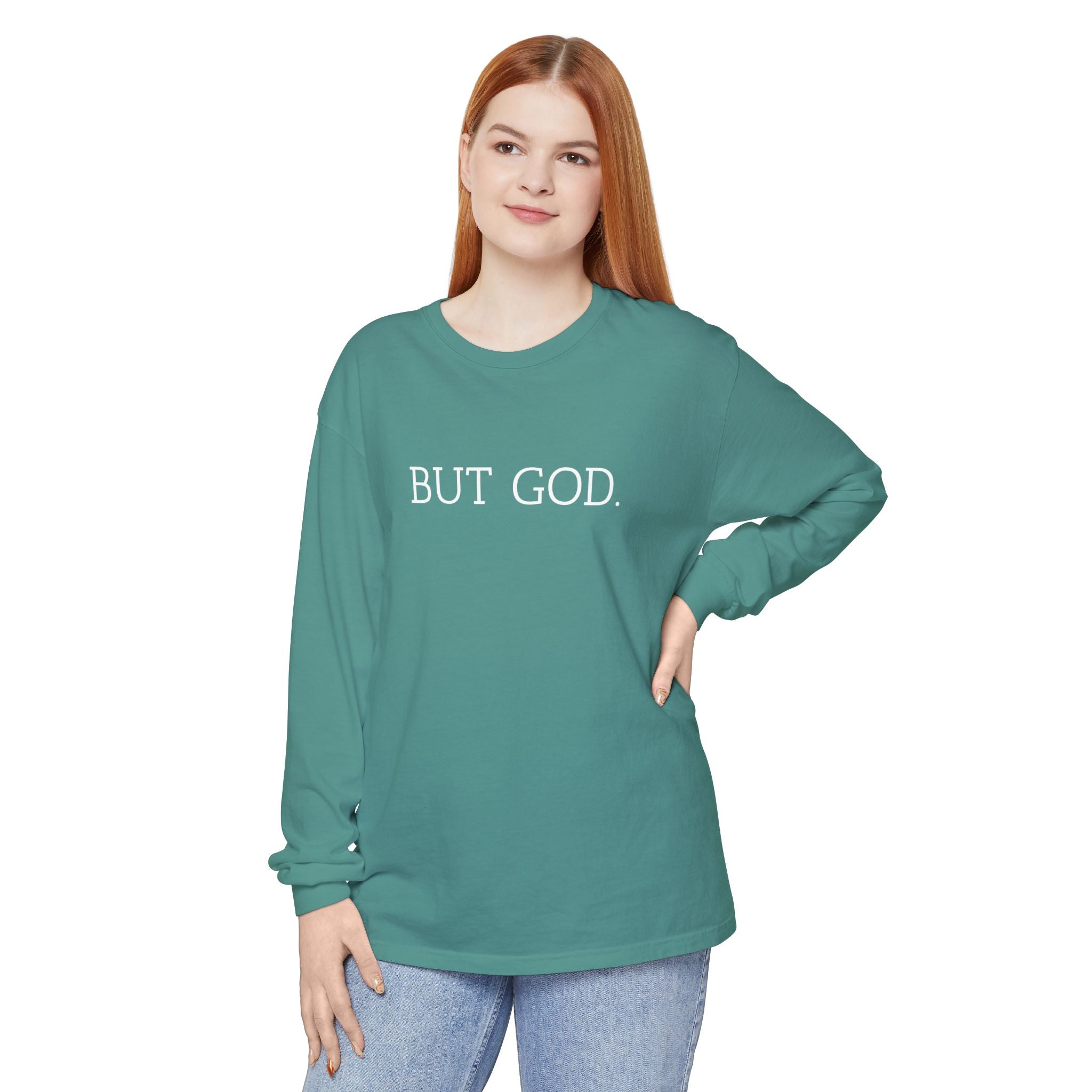 Garment-Dyed Long Sleeve Tee - Faith-Inspired Design, Comfortable Casual Wear, Perfect for Everyday & Gift Giving, Religious Apparel, [...]